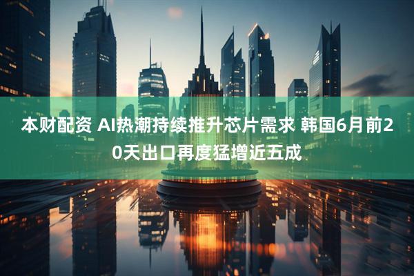 本财配资 AI热潮持续推升芯片需求 韩国6月前20天出口再度猛增近五成